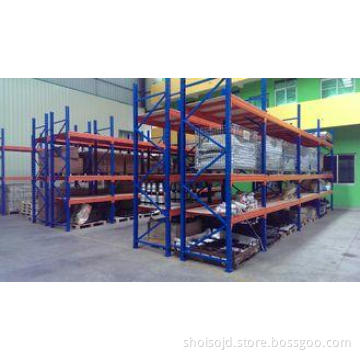 Supermarket steel board heavy duty shelving with forklift e